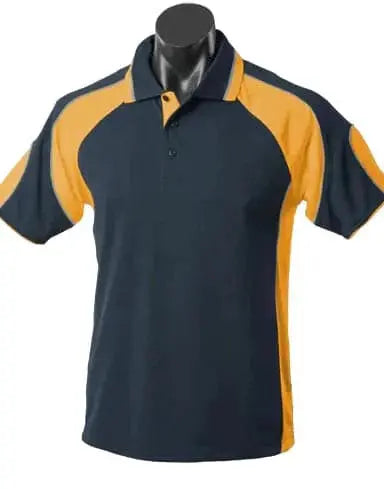 Aussie Pacific Murray Junior School Uniform Polo Shirt 3300 Casual Wear Aussie Pacific Navy/Gold/Ashe 6